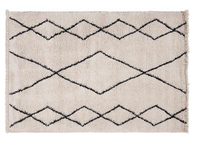 Tapis style berb&egrave;re motif noir 160 x 230 cm TRIBU