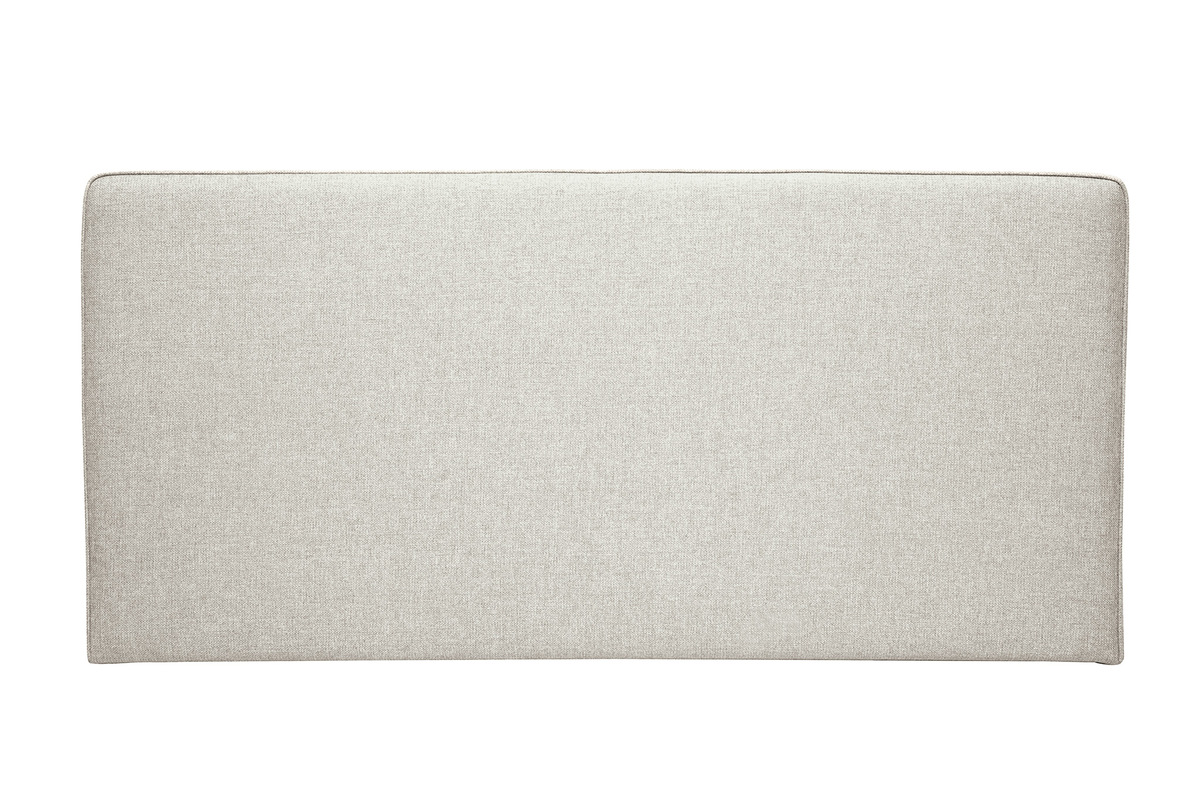 T�te de lit � suspendre en tissu beige L160 cm LILY