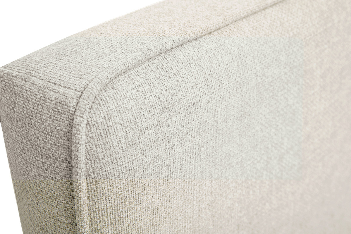T�te de lit � suspendre en tissu beige L160 cm LILY