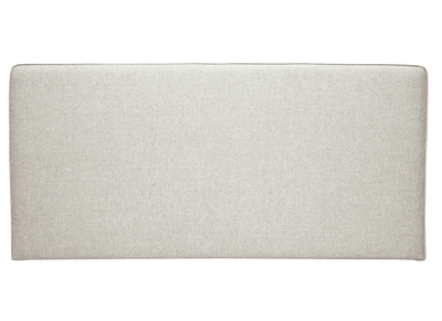 T&ecirc;te de lit &agrave; suspendre en tissu beige L160 cm LILY