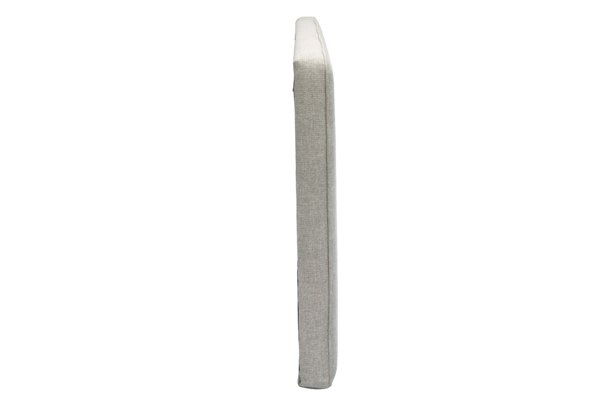 T�te de lit � suspendre en tissu beige L180 cm LILY