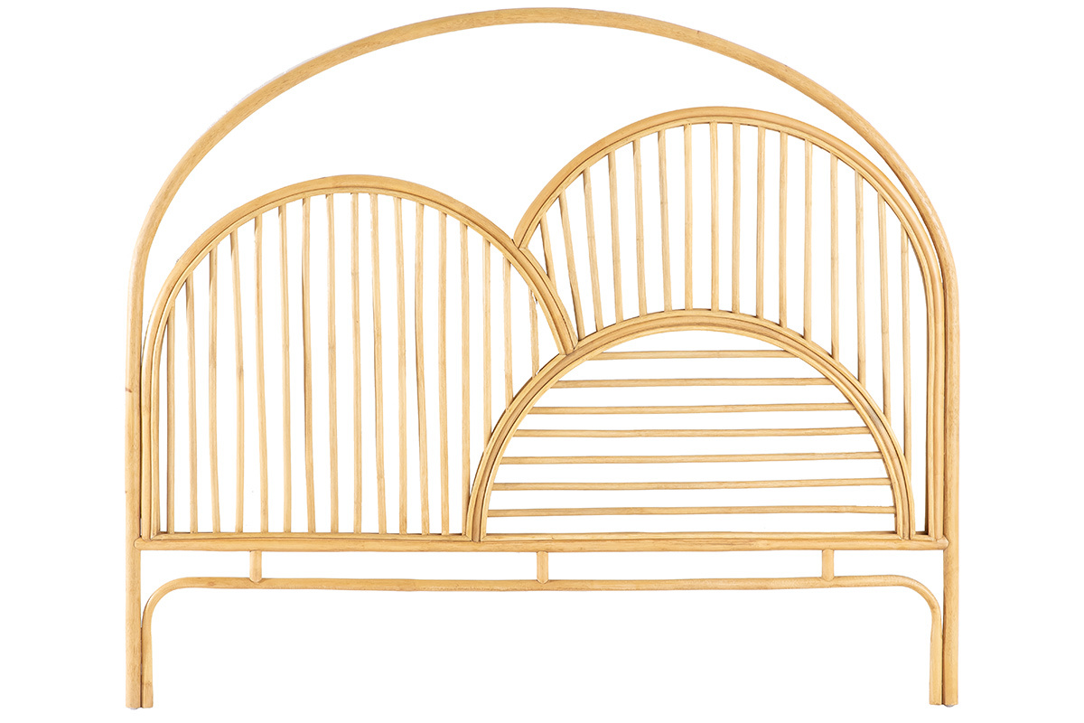 T�te de lit d�co en rotin naturel L160 cm PAHOLA