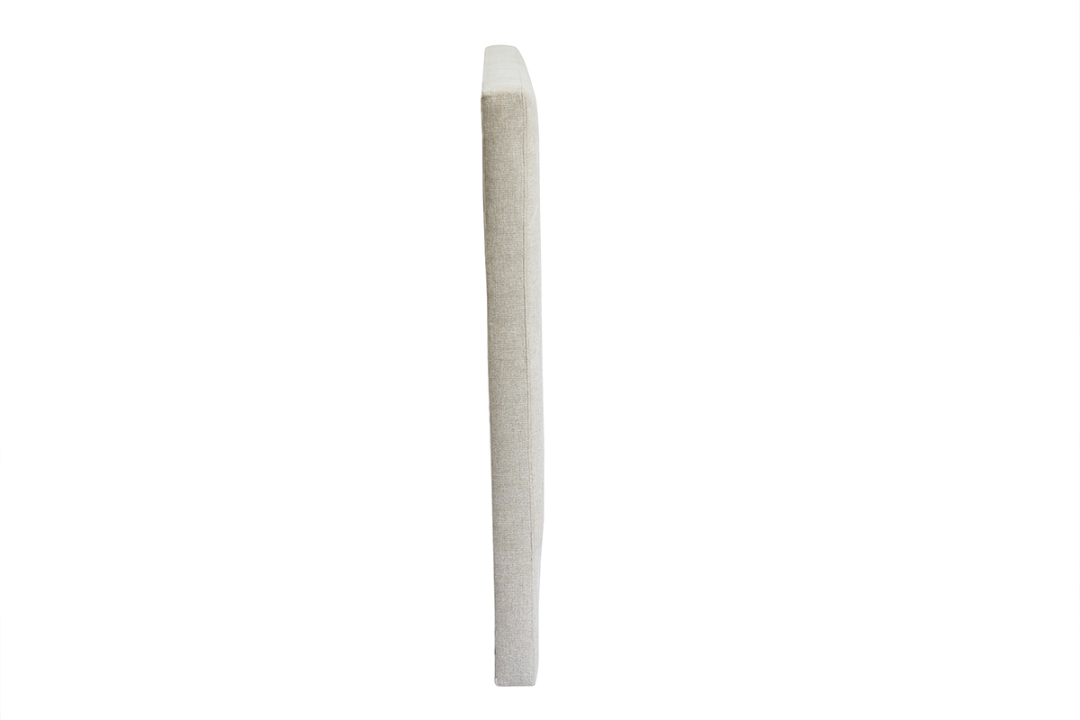 T�te de lit en tissu beige L160 cm AVAH